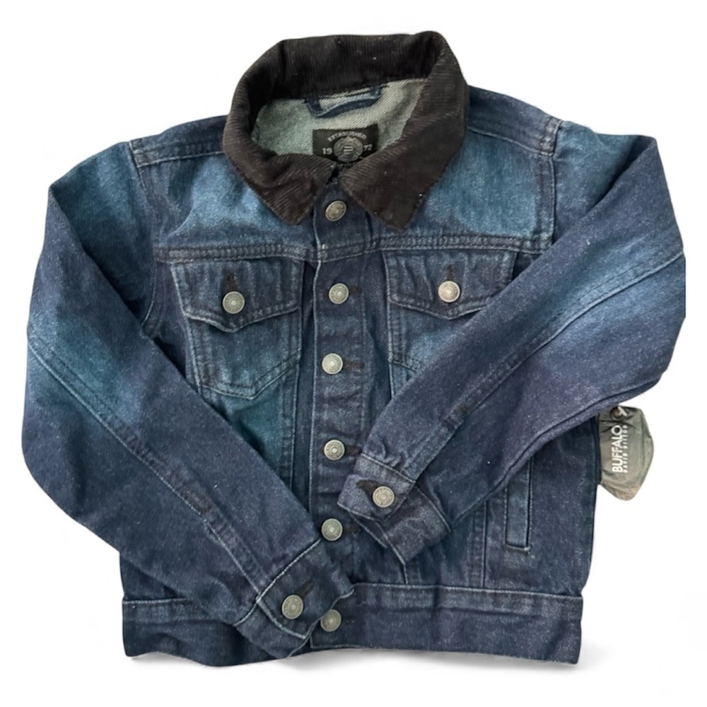 NWT Buffalo David Bitton Dark Indigo Jean Designer Jacket Youth Size 5
